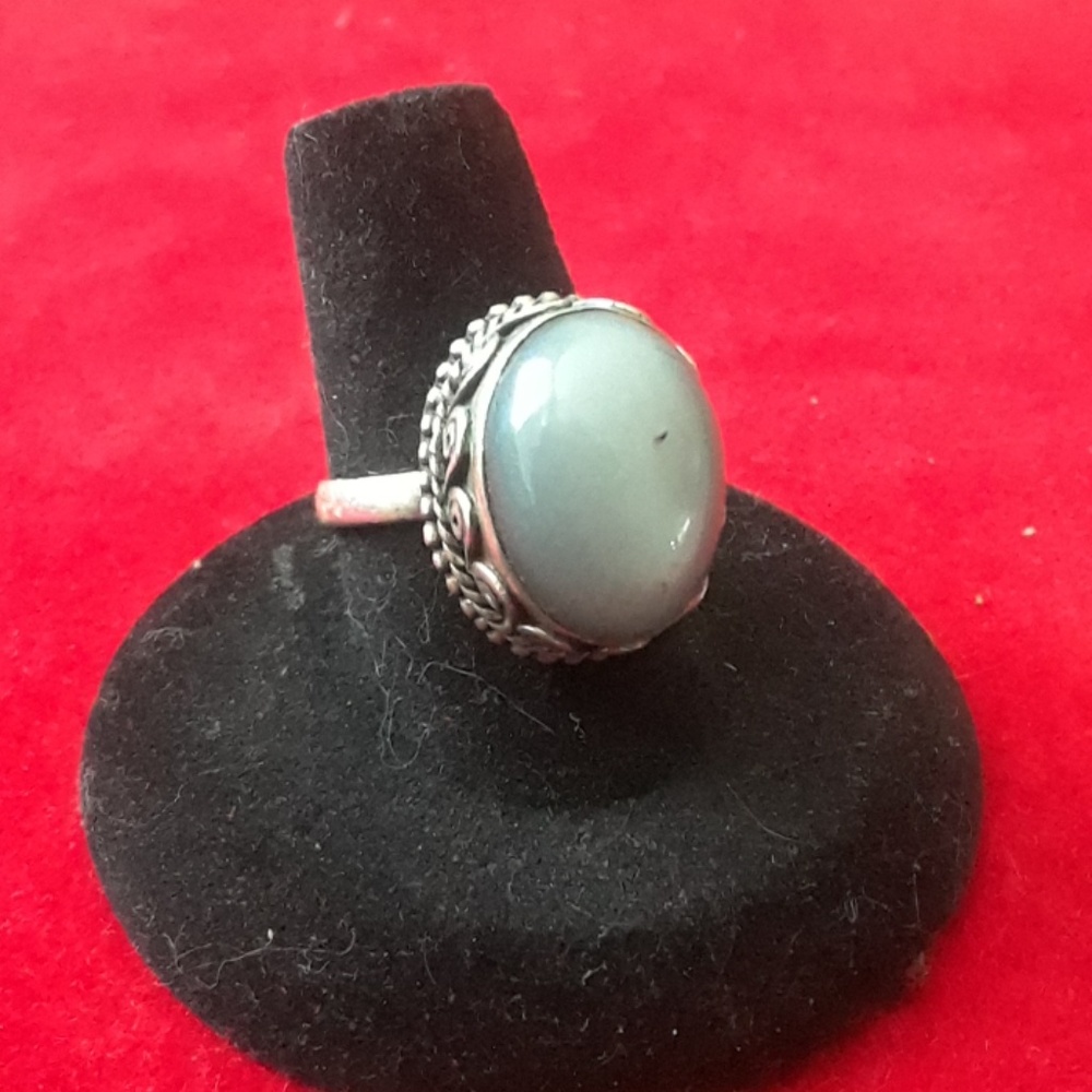 Silver Moonstone 92.5 ring size 8